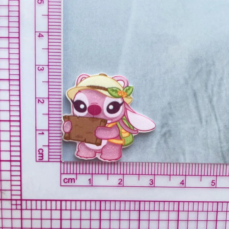 Stitch Angel cartoon cute creative personality cute kawaii high value acrylic magnetic peripherals refrigerator magnet ornaments