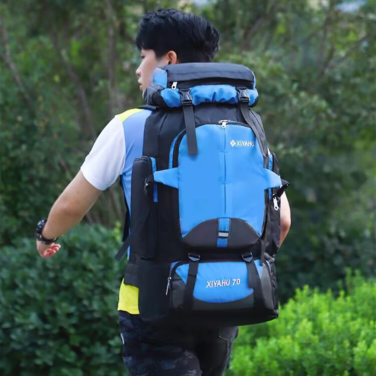 

Men and Women 70L Large Hiking Mountaineering Backpack Climbing Hiking Backpack Camping Backpack Sport Outdoor Rucksack Bag