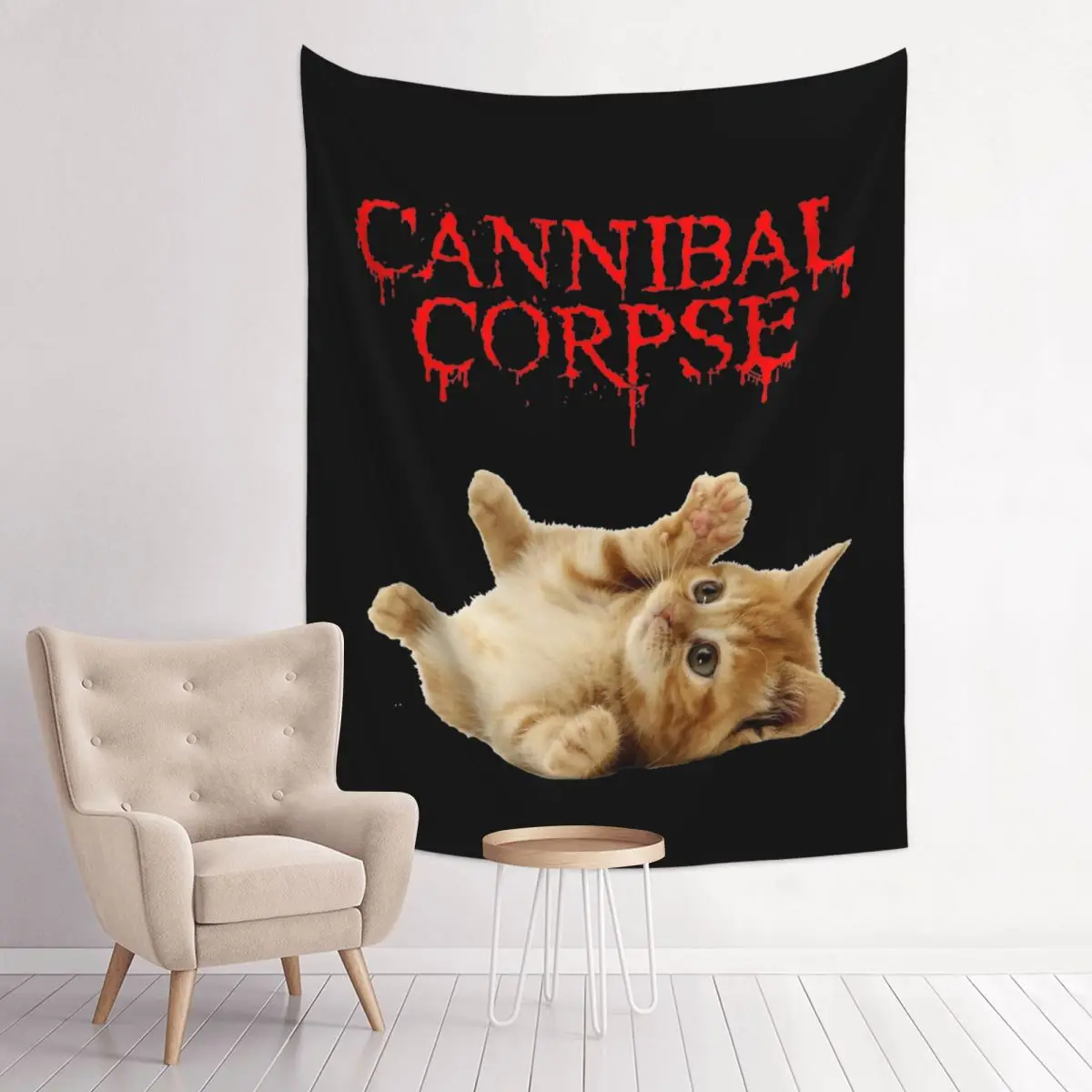 Cannibal Corpse Wandteppich, Wandbehang, Hippie-Stoff, Wandteppich, Ins, Überwurf, Teppich, Decke, Wanddekoration, Wandtuch