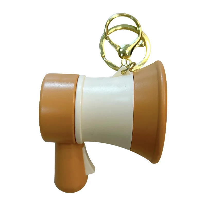 楽しい録音トランペットキーホルダーペンダントクリエイティブ学生おもちゃシミュレーションかわいい電気トランペット録音音ストレスリリーフおもちゃ