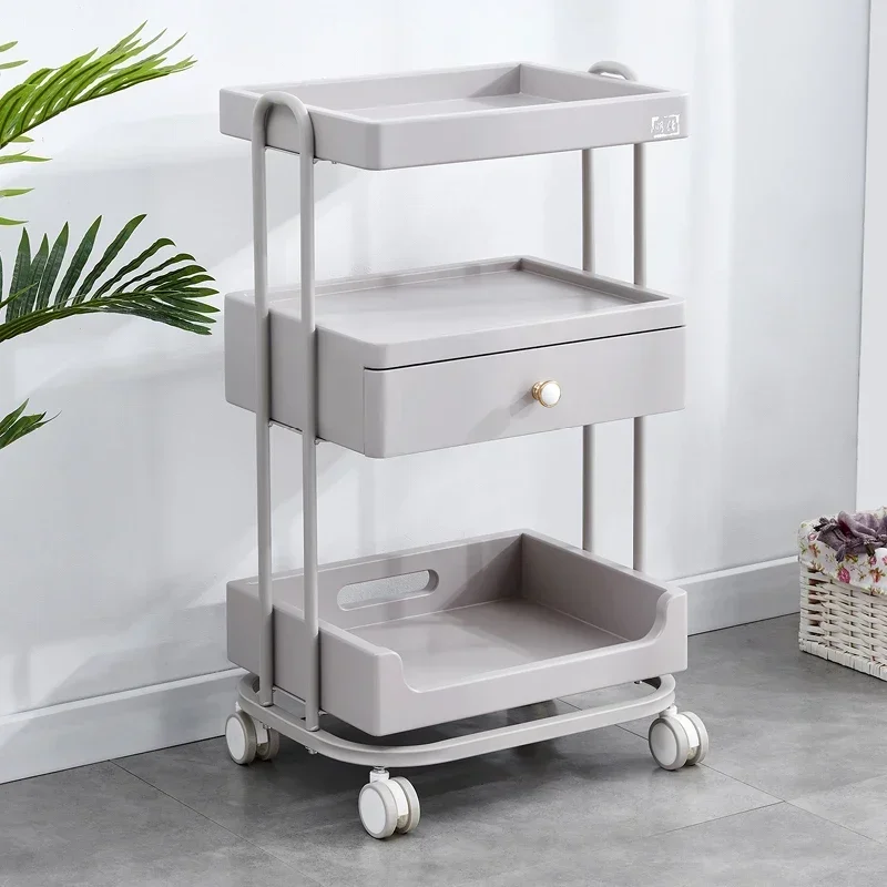 Salon Furniture Manicure Support Cart Auxiliary Spa Organizer Professional Household Trolley Beauty Tray Muebles Rollers Car