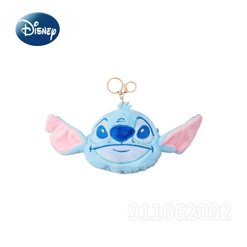 Disney New Pendant Plush Coin Purse Cartoon Fashion Plush Coin Purse Luxury Brand Original Mini Storage Coin Purse High Quality