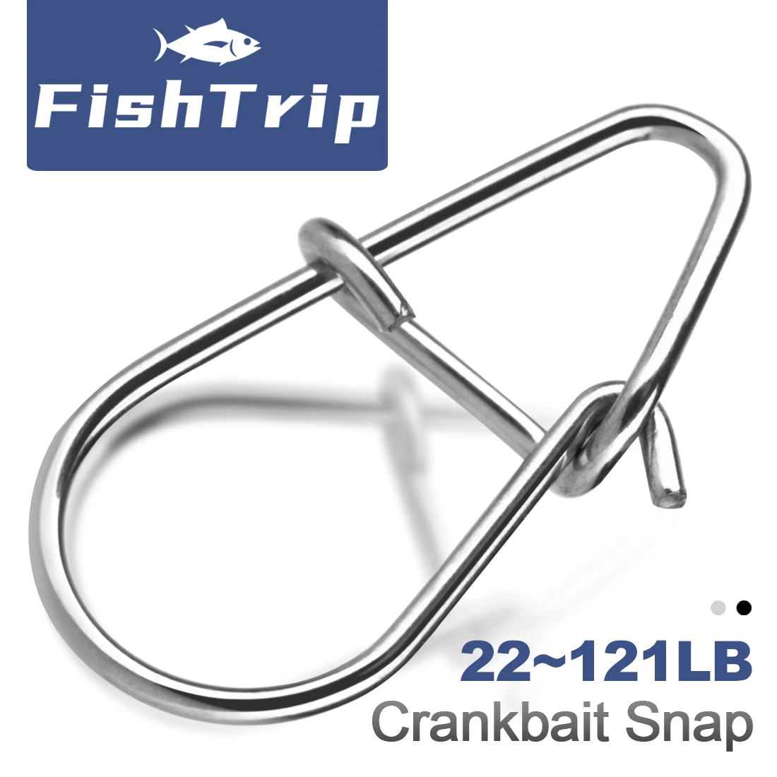 FishTrip conector a presión de pesca, mosquetón de pesca de acero inoxidable, bloqueo Duo, cambio rápido, aparejos de Terminal a presión