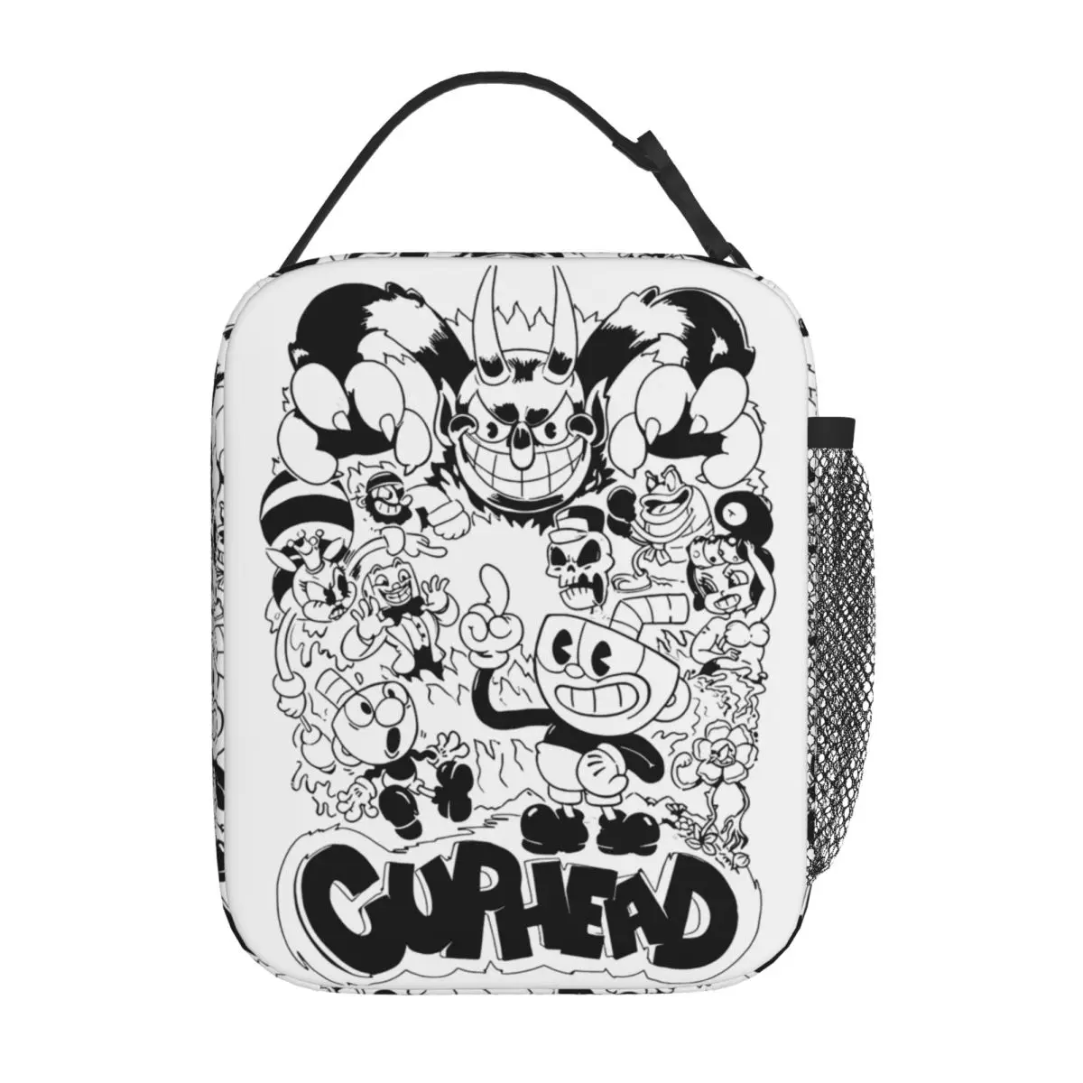 Cuphead Don't Deal With The Devil Insulated Lunch Bag Thermal Bag  Lunch Container Leakproof Tote Lunch Box Food Bag Office