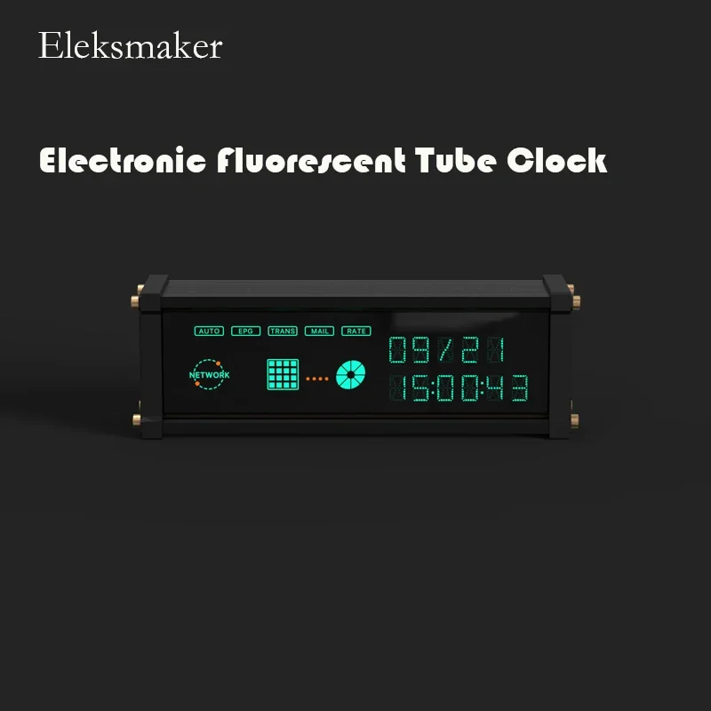 

Eleksmaker Digital Clock EM|VFD Creative Desktop Retro Electronic Fluorescent Tube Clock Dot Matrix Cyber Boyfriend Gift