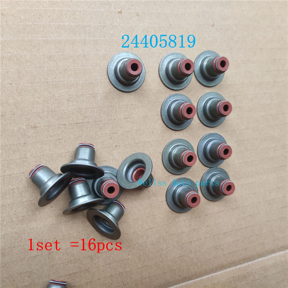 

16pcs/Set Auto Parts Engine Valve Stem Seal Oil Seal or Chevrolet Aveo Sonic Cruze 1.6 1.8L Opel 16PCS/Set 24405819 24409815