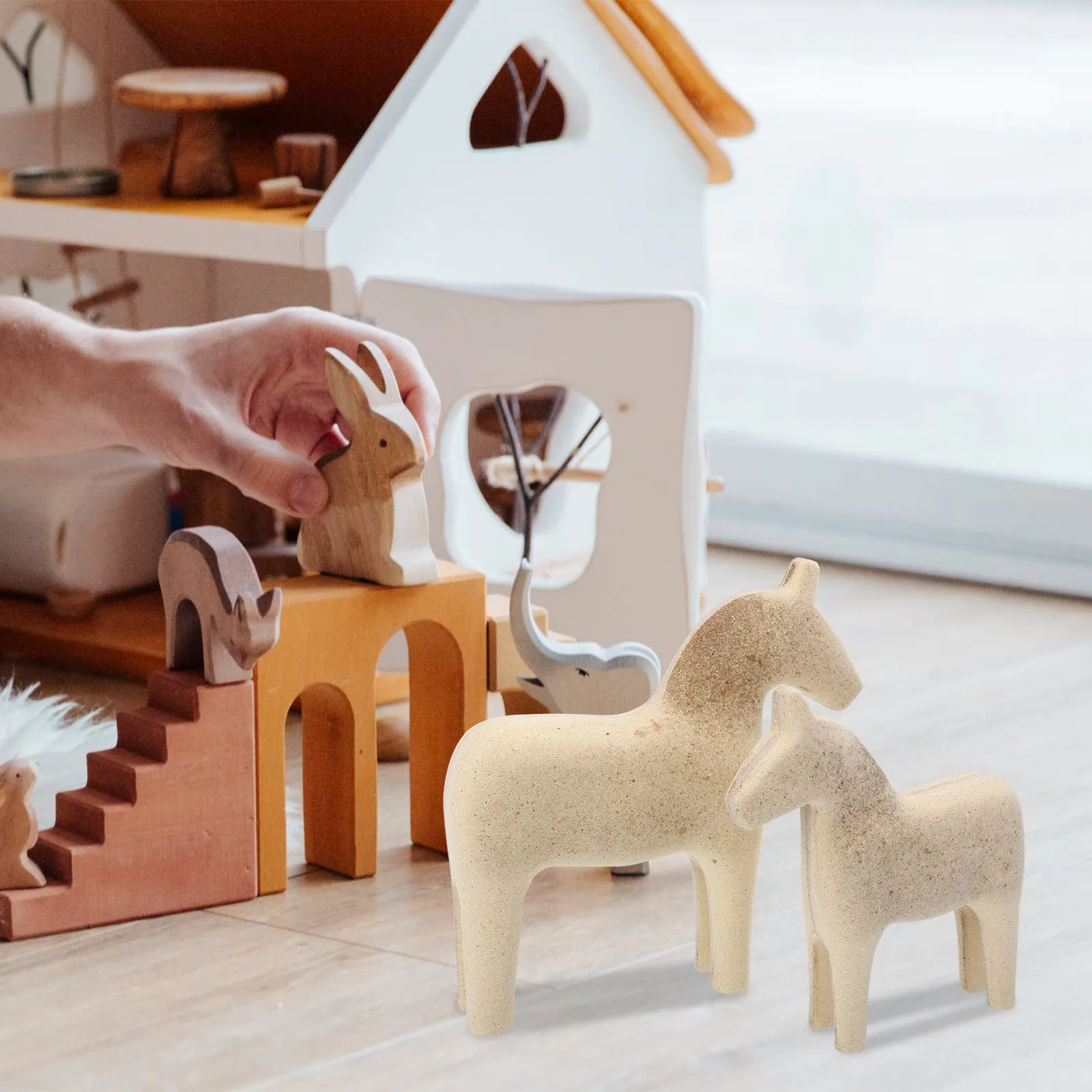2pcs-unfinished-wooden-horse-diy-painting-craft-kids-handmade-wooden-decor-for-crafts-festival-decoration-diy-models