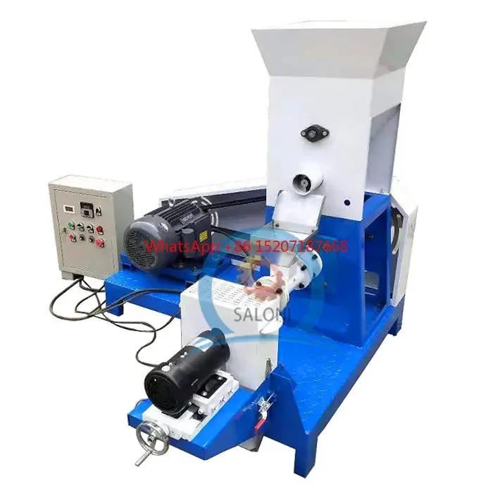 

hot sale fish feed pellet machine to make floating fish extruded food