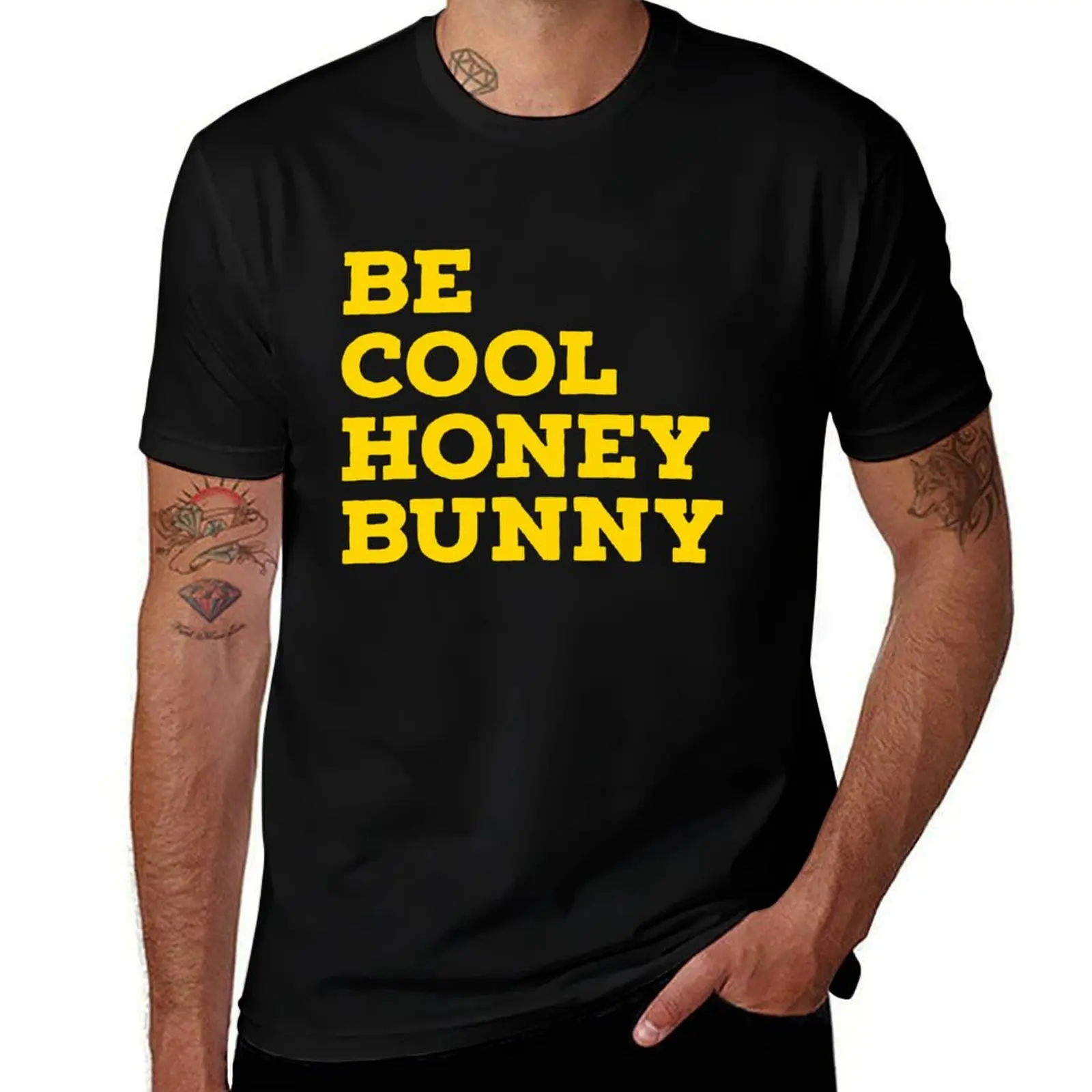 

Be Cool Honey Bunny T-Shirt cute clothes oversized funny costumes Luxury man shirts men