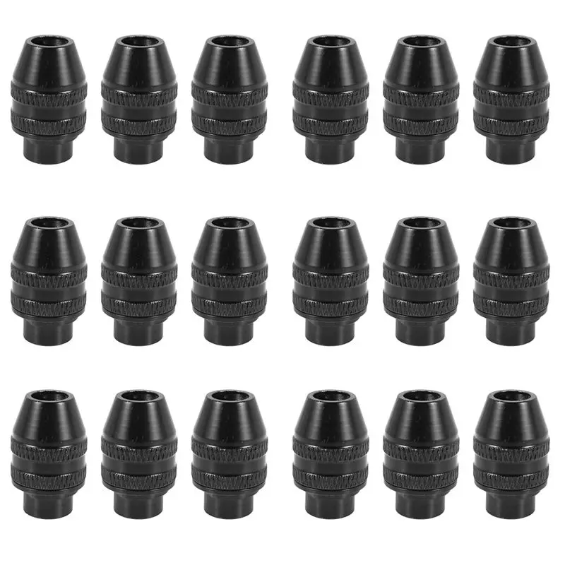 A84E-18Pcs Multi Quick Change Keyless Chuck Universal Chuck Replacement For Dremel 4486 Rotary Tools 3000 4000 7700 8200