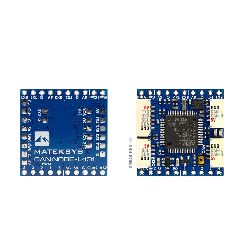 CAN-L431 AP_Periph CAN عقدة DroneCAN L431 26X26mm لـ ArduPilot GNSS البوصلة بارومتر مستشعر السرعة الجوية GPIO