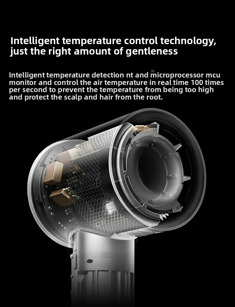 เครื่องเป่าผม ไอออนลบ ดูแลเส้นผม เงียบและแห้งเร็ว ลมแรงในครัวเรือน ไม่ทำลายท่ออากาศ