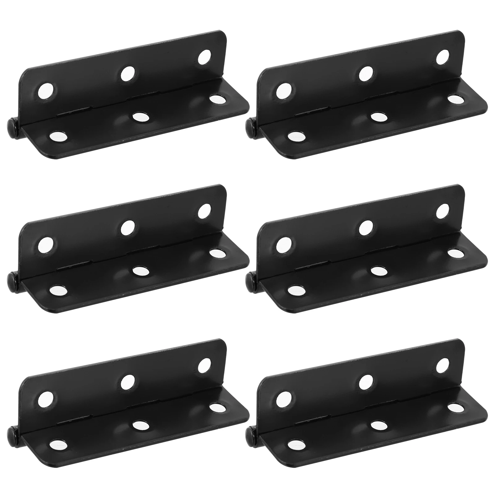 

6Pcs Heavy Duty Iron Cabinet Hinges Thickened for Larger Weight Capacity 180 Degree Rotation Noiseless Furniture
