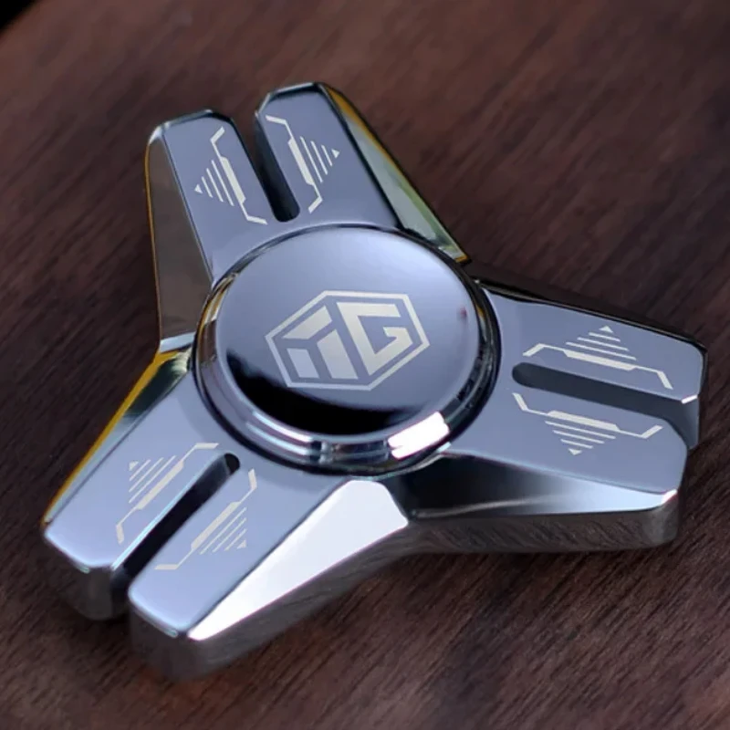 Rvs Metalen EDC Hand Fidget Spinner Vingertop Tol Tip Stress Verlichten Verminderen Speelgoed Anti angst Fidgeting
