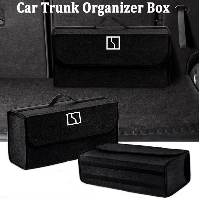 

Car Trunk Storage Bag Felt Stowing Box Tools Organizer Accessories For Zeekr X 001 009 007 7X 9X X 007GT MIX 001FR 8X