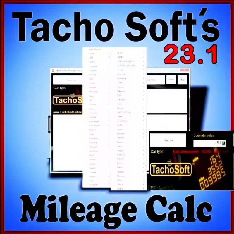 

TachoSoft Modify Пробег Калькулятор 23,1 МЯГКОЕ ЗАПАСНОЕ расчет пробега автомобиля EEPROM ECM Английский для Peugeot для Jeep