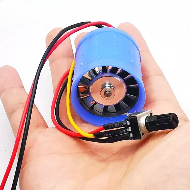 DC 12V 24V 100,000 RPM Micro Brushless Ducted Fan Aluminum Impeller Hair Dryer Ultra-High Speed Motor
