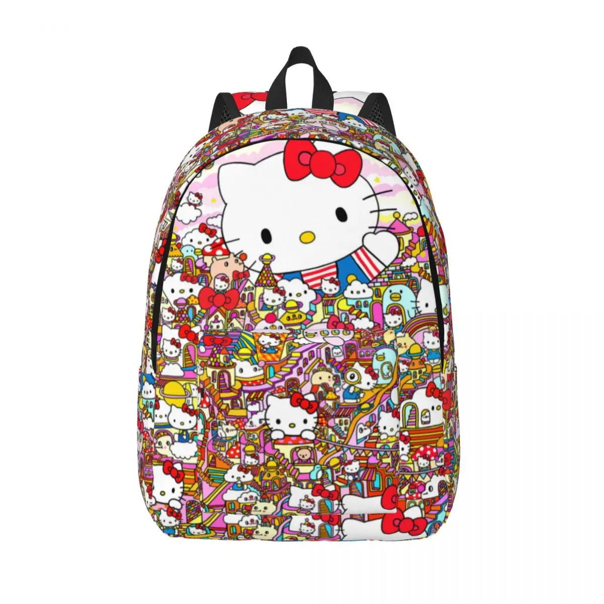 

Family Daypack Hello Kitty For Men Kid Lightweight Hiking For Gifts Zipper Closure Children's Bags