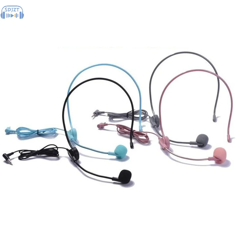 1PC Wired 3.5mm Plug Guide Lecture Speech Headset Mic For Teaching Meeting Portable Head-mounted Headset Microphone