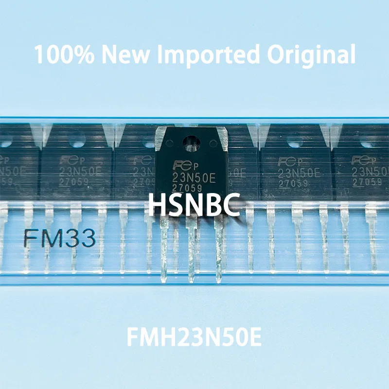 10Pcs/Lot FMH23N50E 23N50E 23N50 TO-3P 500V 23A MOSFET N-Channel Power Transistor 100% New Imported Original