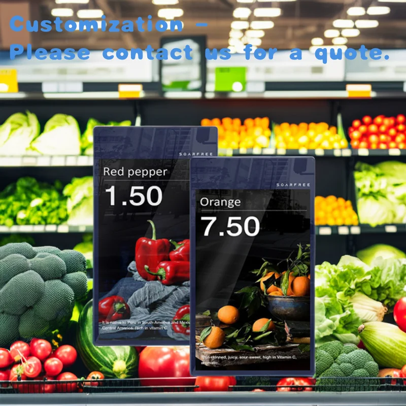 

custom.SOARFREE 10.1-Inch Customized Retail Store Lcd Video Display Supermarket Price Shelf Lcd Screen Retails St
