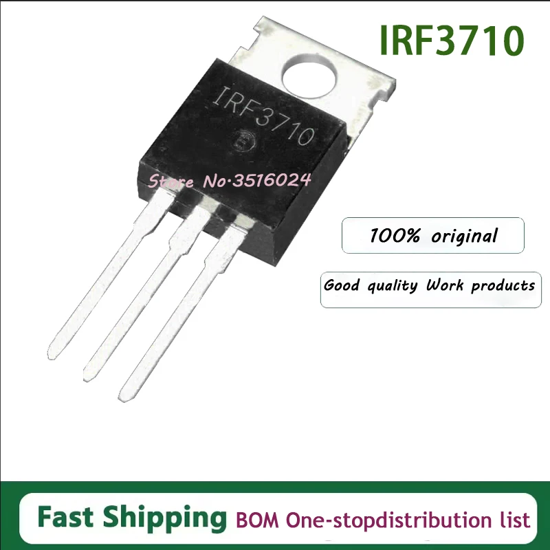 10PCS - 100PCS Lot 100% Real Original New IRF3710 TO220