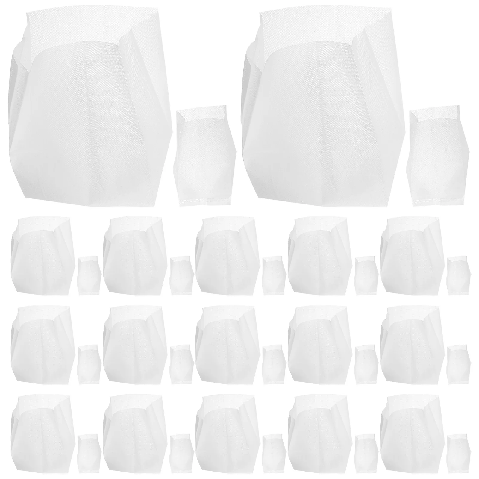 

200Pcs Non-Woven Fabric Planting Bags 8x10cm 20x20cm Breathable Nursery Pots for Vegetables Fruits Herbs Root Growth