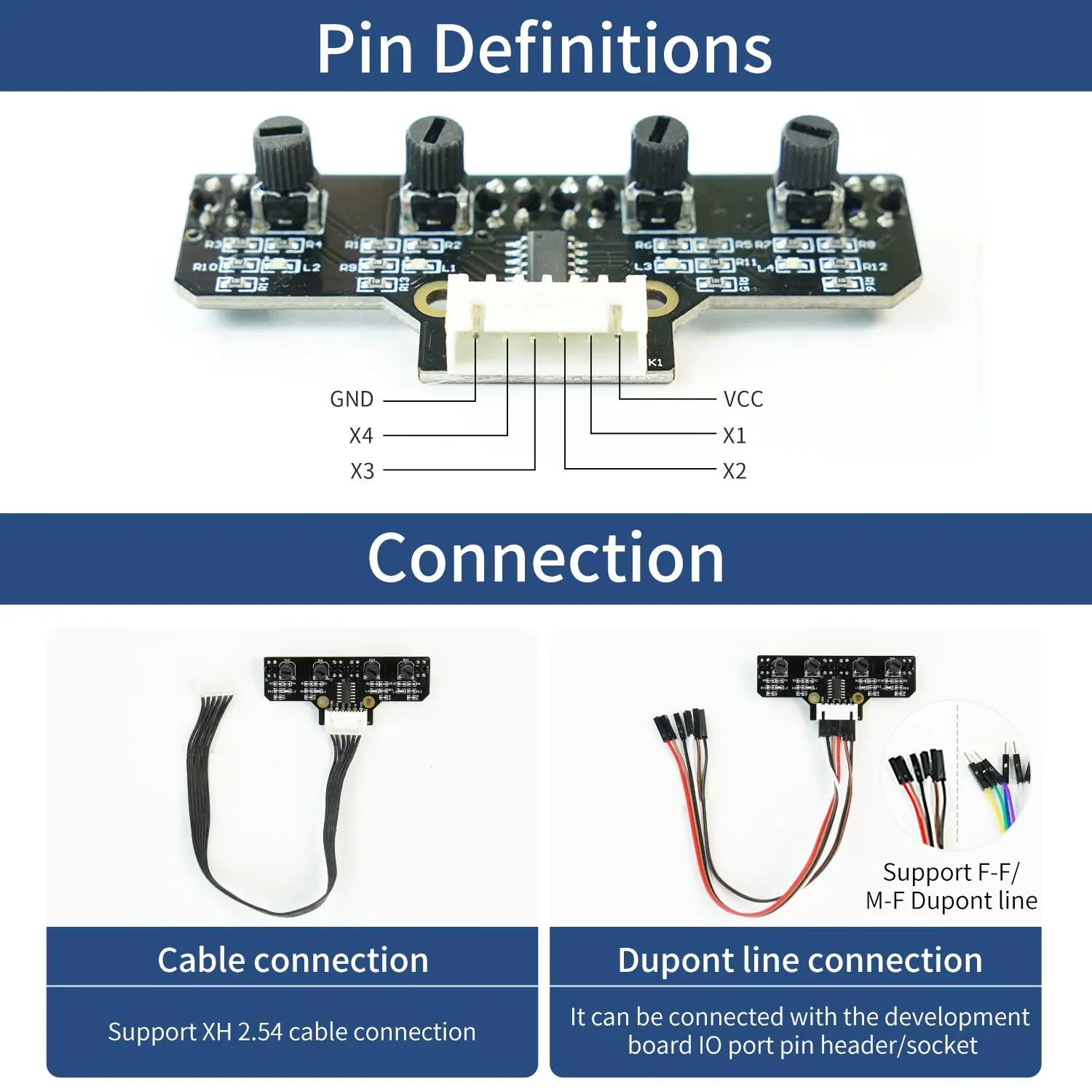 Yahboom-4-Channelトラックラインパトロールモジュール,スマートロボット,車,トラッキング,またはDIYセンサー,学習キット用の赤外線反射センサー