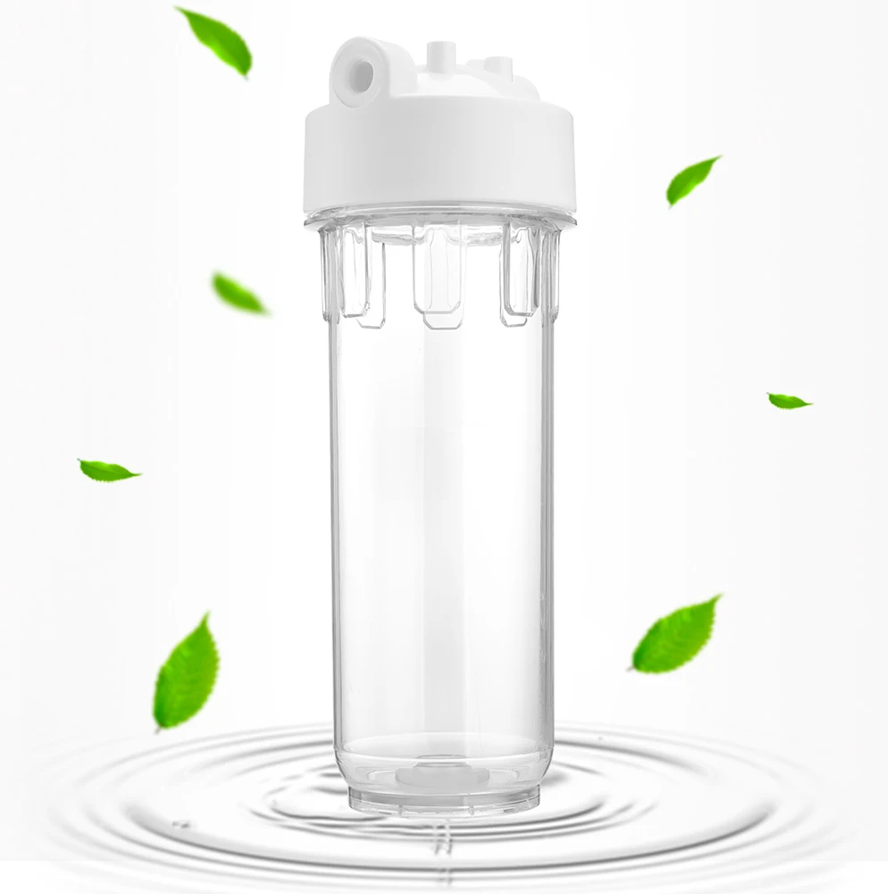 

Комплект для очистки воды: 10-дюймовая бутылка для фильтрации воды, фильтрующий элемент и монтажные принадлежности, универсальный предварительный фильтр.