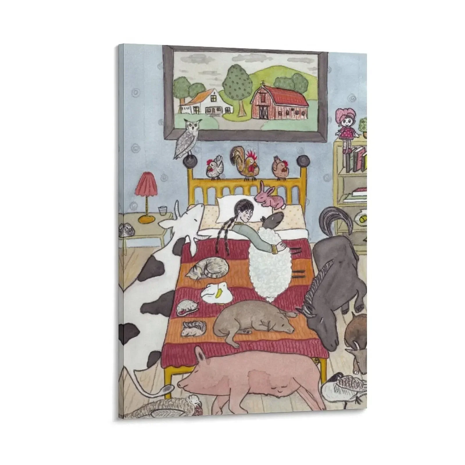 

Homestead Canvas Painting stickers & posters poster anime posters anime korean room decor