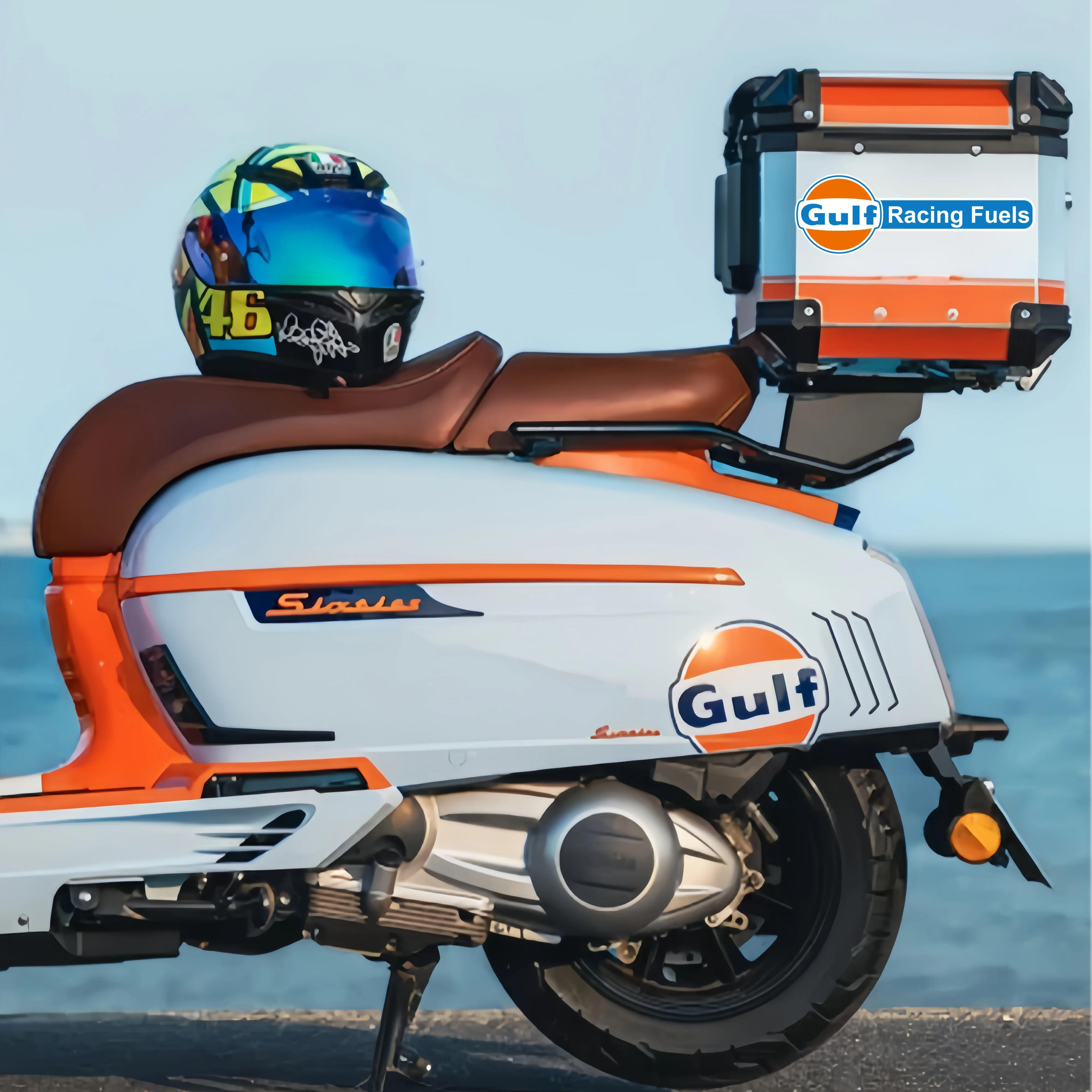 Motorrad-Aufkleber GULF Statio – Castrol Oil Gtx Bewertung und Preis