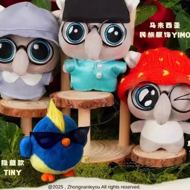 

Официальная совместная коллекция Pike Yimotapir - Yimo's Carefree "Sen" Live Plush Blind Box Kawaii: Настольное украшение