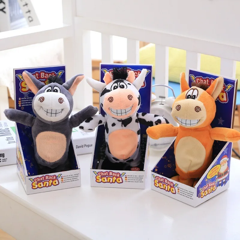 Robô Donkey Controle de Som Walk Talk e Música Animais Eletrônicos, Brinquedos Interativos De Unicórnio De Pelúcia, Cante 72 Canções, Presentes Infantis