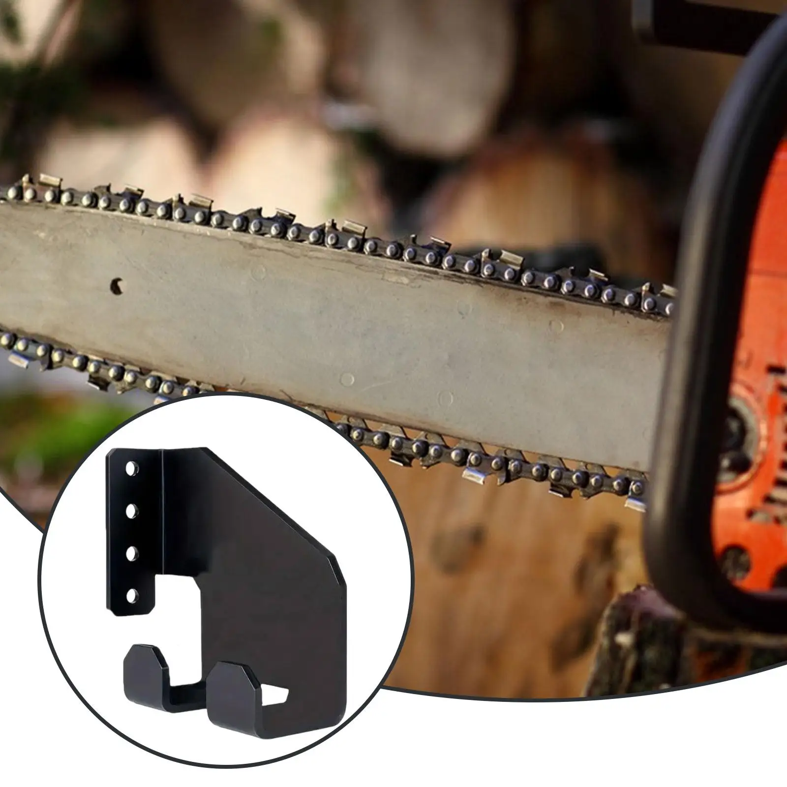 

Chainsaw Hanger Space Saving Heavy Duty Chainsaw Holder for Shop Shed Brooms