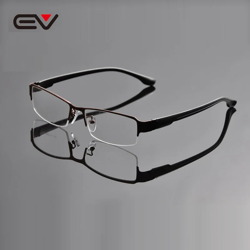 2015 EV Metal Business Spectacle Frame Mens Half Frame Optical Frame Eye Glasses For Men Marcos Opticos Oculos de Hombres EV0932