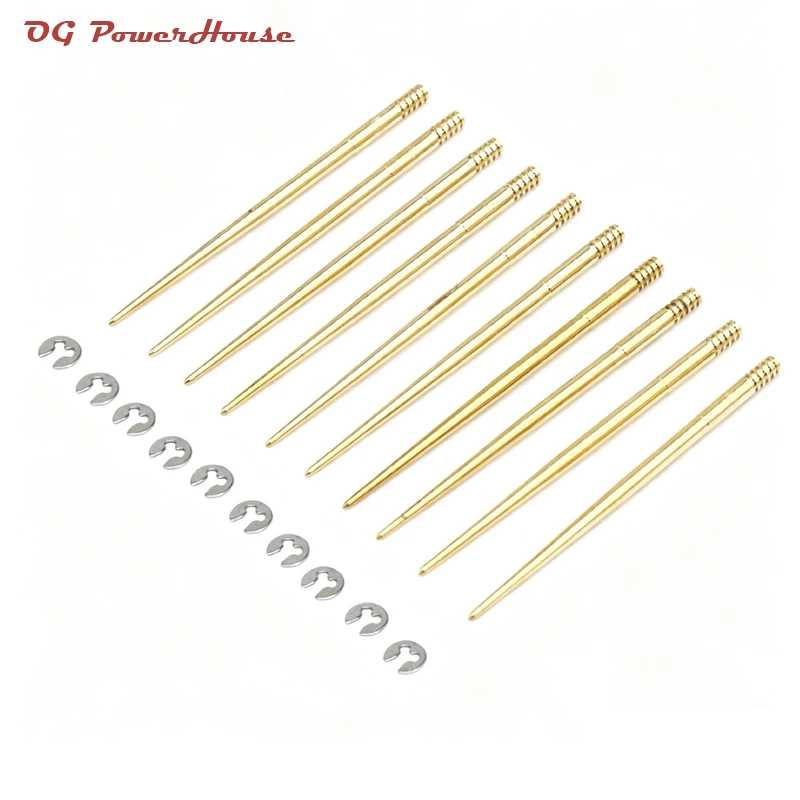 Motorcycle Parts Carburetor Jet Needle Copper Oil Needle Slide Needle 10PCS/Set Kit N427-68-N68 Fit Carb PWK21 24 26 28 30mm