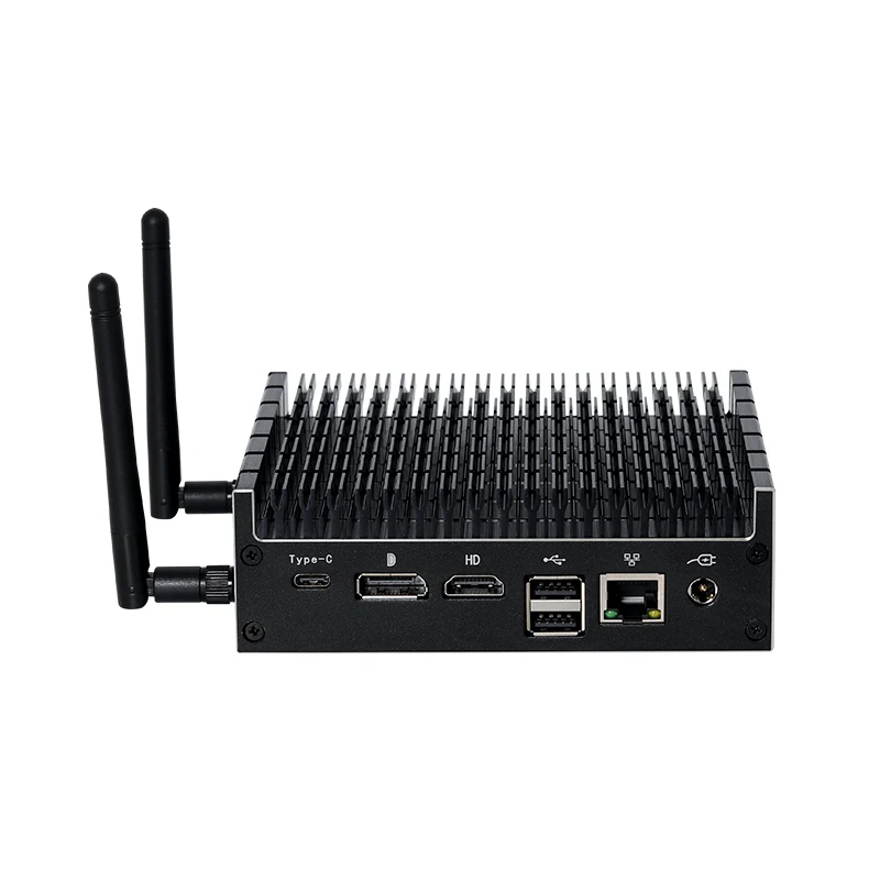 Mini Computer Fanless Intel Pentium 5405U DDR4 M.2 NGFF SSD 4K WiFi Embedded Industrial Micro PC Barebone Ubuntu Windows 11