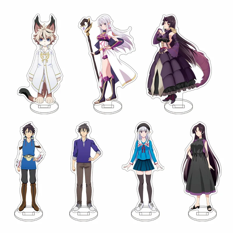 15cm Anime Welcome to Japan, Elf-san Kazuhiro Kitase Mary Cosplay Acrylic Figure Stand Model Plate Desk Decor Xmas Ornaments