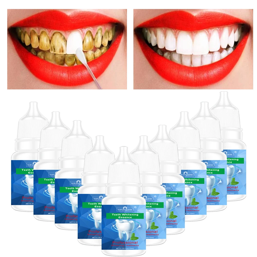 

Teeth Whitening Essence Powder 10PCS Clean Oral Hygiene Whiten Teeth Remove Plaque Stains Fresh Breath Oral Hygiene Dental Tools