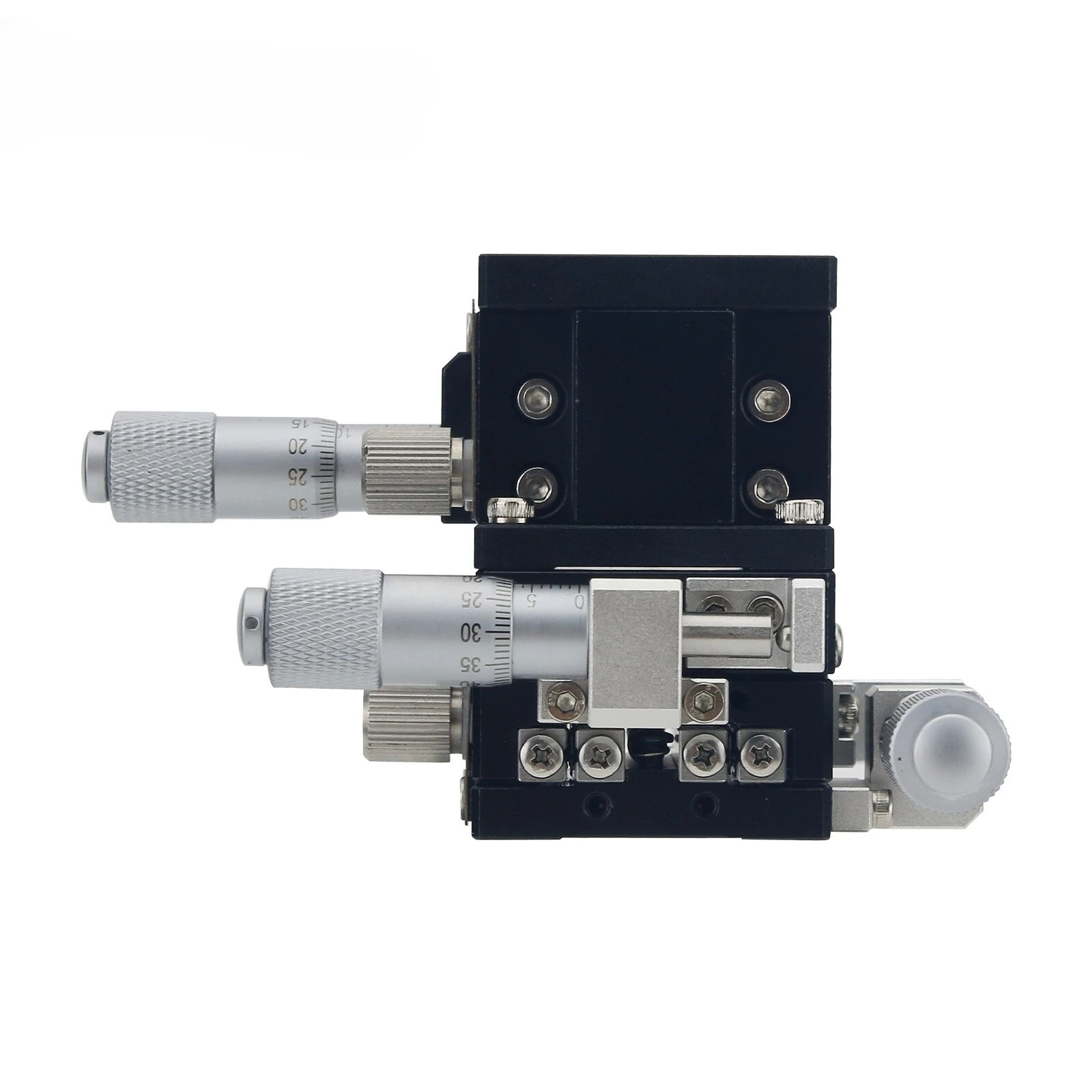 LD40-RM High Precision Manual Linear Stage 40x40mm XYZ Axis Micrometer Trimming Sliding Table for Optical Displacement Positioni