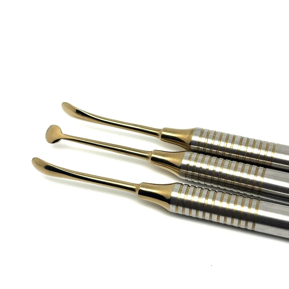 3Pcs/kit Dental Implant Periosteal Elevator Separator Peristeel Splitter Tool Titanium Material Reflecting or Retracting Tools