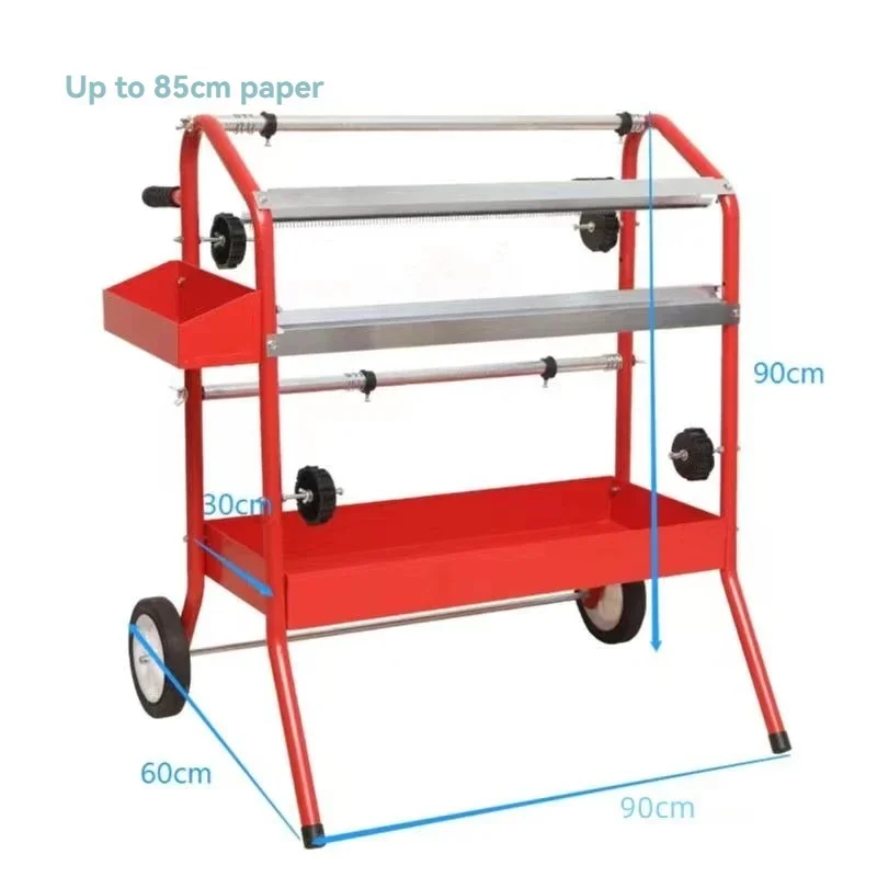 Auto Sheet Metal Paint Cover Paper Shelf Cutting Bracket Equipment Paint Sticker Cutting Bracket Thickened Moving