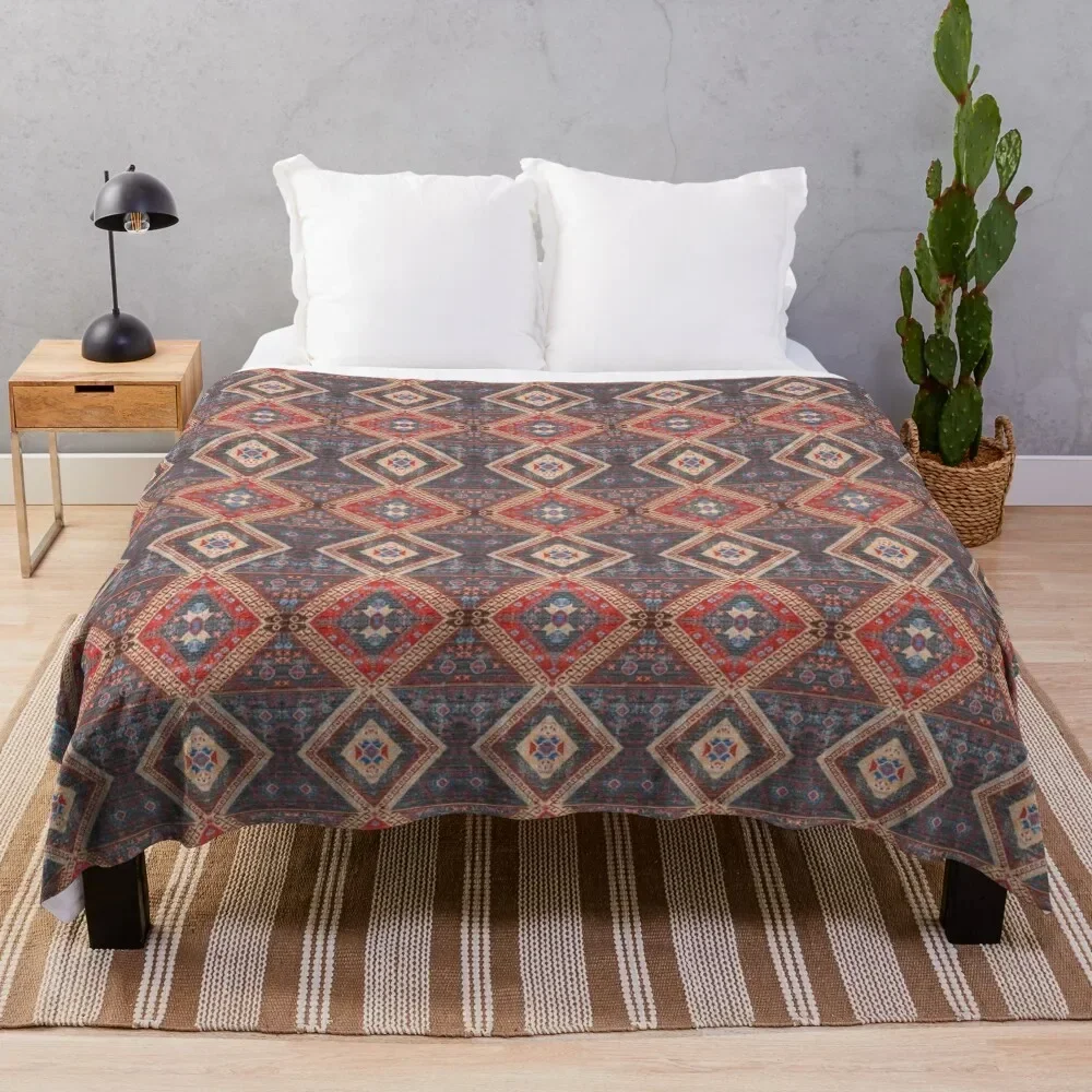 

Oriental Moroccan Artwork Farmhouse Rustic Style Throw Blanket Nap Vintage Luxury Throw bed plaid Blankets