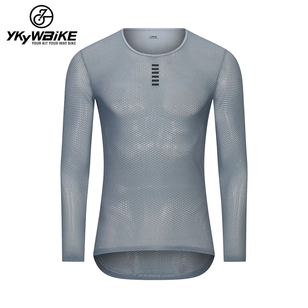 YKYWBIKE Cycling Base Layer Long Sleeve  BikeSports Bike Shirt   Underwear Racing Bicycle Shirt black white