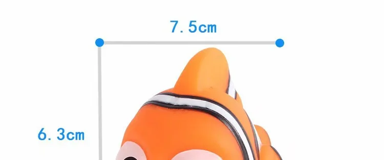 Findet Nemo Dory Schwimmende Spritz-Spielzeuge aus weichem Gummi – Cosplay-Tierfiguren, Cartoon-Clownfisch-Puppe, Kawaii-Geschenk – Detail 3