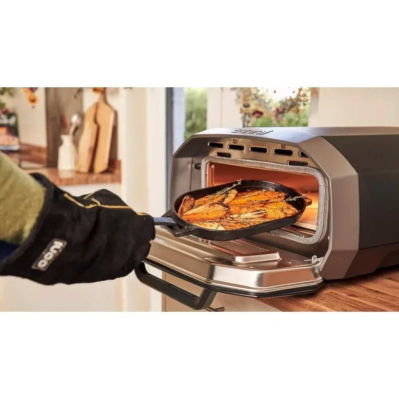 Horno eléctrico para Pizza, cocina, tostador interior y exterior, encimera, horno portátil, cocinar