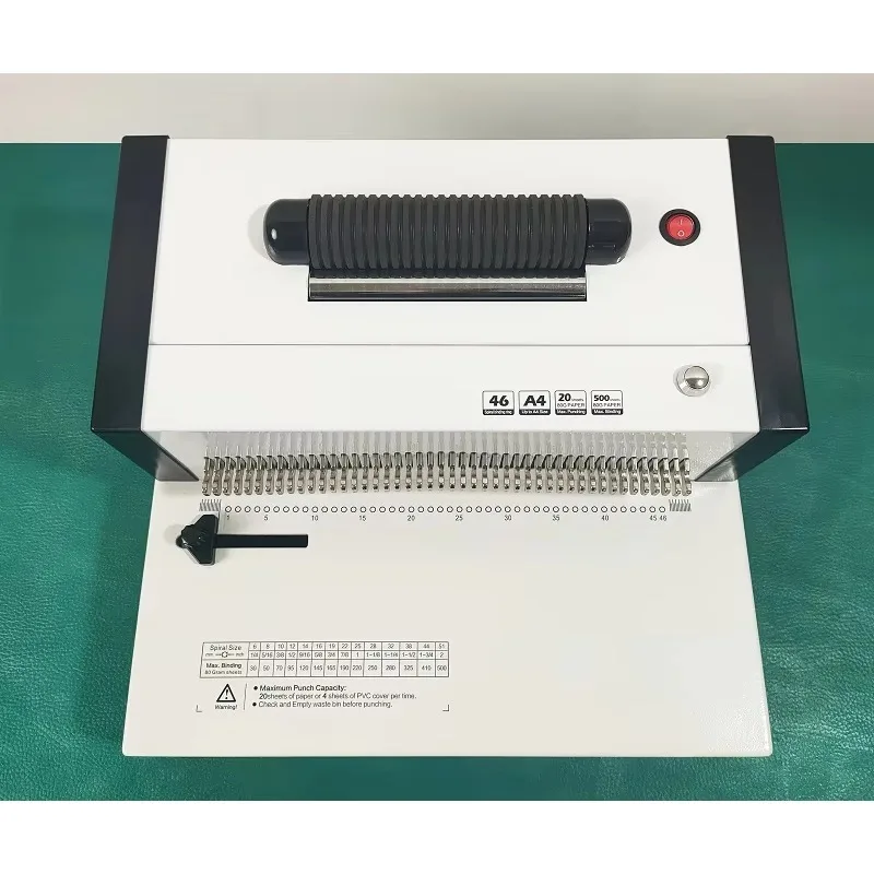 Picture 4: China Supplier Wholesale Voltage 125w Electricity Spiral Coil Binders and Binding Machine