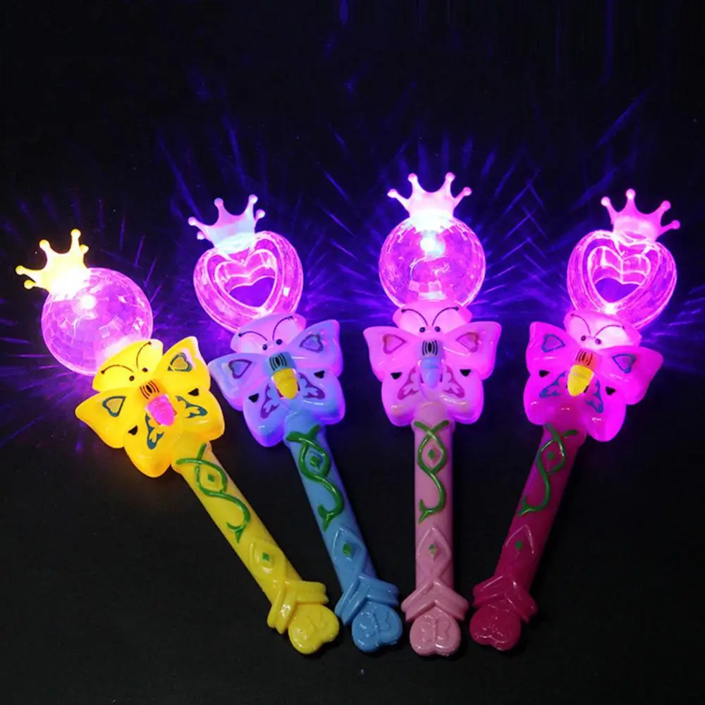 Kids Luminous Glowing Stick Magic Projection Wand Rod Flashing Star Led Up Light Kids Children Gift Toy For Led Party Supplies