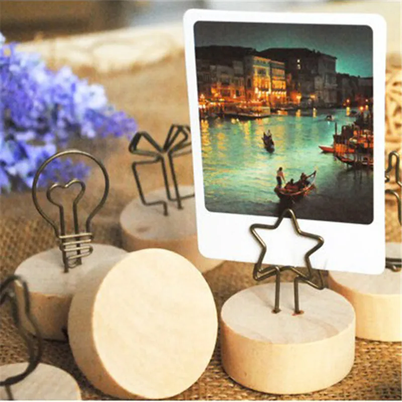 Creative Handicraft Wooden Iron Art Clip Note Clip Cartoon Card Clip Bionic Home Decoration Photograph Groceries