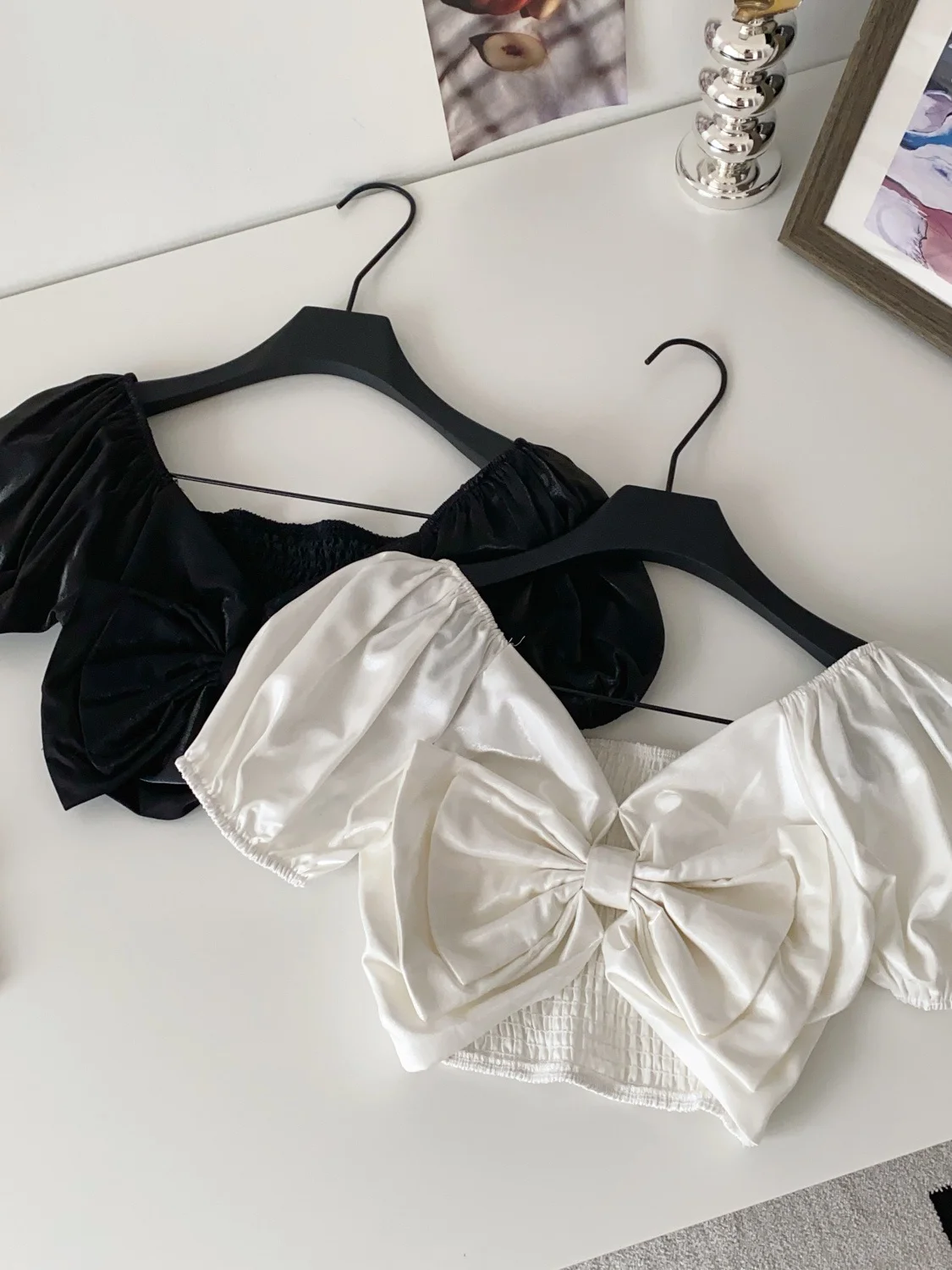 

Dopne Pure Desire Bubble Sve One oulder irt Women Summer Knot Belly Button Slimming Street Sle Sexy Top